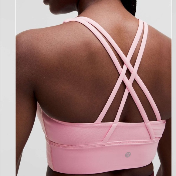 Lululemon Energy Longline Bra size 8 Light pink - Picture 2 of 6